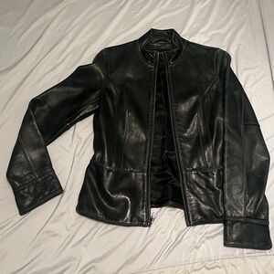 Kenneth Cole Black Leather Jacket